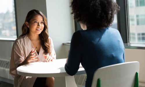 women talking