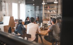 people sitting around a table