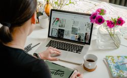 woman at laptop